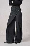 Swinging Symphony Fake-Zweiteiler Weite Jeans