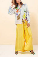 Ensemble pantalon imprimé thème océan