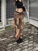 Průmyslové cargo džíny ve street stylu