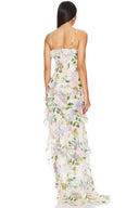 Spring Summer Off-Shoulder Organza Dress