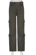 Retro street style denimbukser med lommer