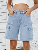 Sommerliche Street-Style Denim-Shorts