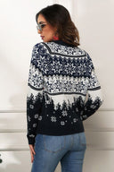 Snefnug og lastbil print jule sweater