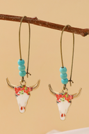 Brincos Femininos Cabeça de Touro Western