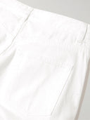 Rüschige Mid-Rise Weite Jeans