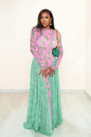 Fun Lobster Print Flowy Maxi Dress