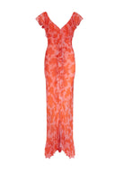 Abito aderente con spacco e scollatura valorizzante