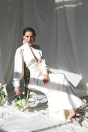 Galaxy White Evening Gown