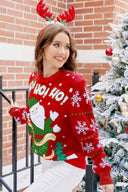 Crewneck casual broderet julemand sweater