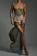 Whispers of the Wild – Waist-Tied Maxi Dress