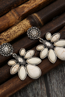 Brincos Pendentes Femininos com Flores Boémias