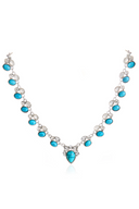 Dame Boheme Turquoise Halskæde med Loop