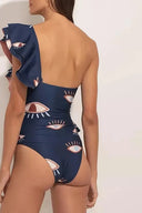 Costume intero Evil Eye con volant e ritagli