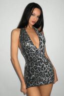 Wild Deep V Backless Sleeveless Mini Dress