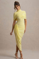 Midikleid mit Cape-Taille