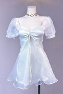 Puffärmel Transparentes Prinzessinnen Kleid
