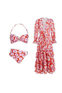 Conjunto de Biquíni Estampado com Decote Halter