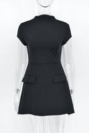 Thea Minikleid - Schwarz
