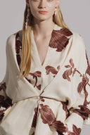 Origami Print Kimono Kleid