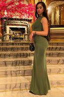Robe moulante élégante froncée