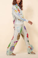 Ensemble pantalon imprimé thème océan