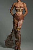Whispers of the Wild – Waist-Tied Maxi Dress