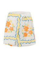 Conjunto de falda estampada irregular