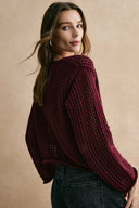 Cardigan lavorato a maglia grossa