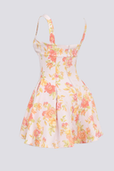 Cynthia Peach mini-jurk met klaproosprint