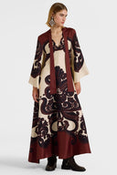Vestido de satén con estampado Grenadilla