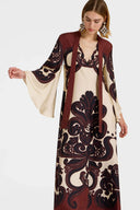 فستان ساتان بطبعة جراناديلا