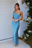 Vestido Maxi Margot - Azul Acero