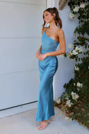 Vestido Maxi Margot - Azul Acero