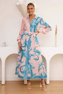 Summer Belted Midi Dress