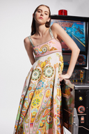 Estelle Spaghetti Paisley Maxi Kjole