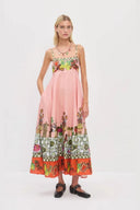 Robe sexy en lin imprimé