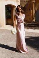 Selma Maxikjole - Støvet Pink