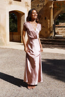 Selma Maxikjole - Støvet Pink
