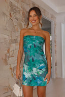 Miya Minikleid - Grüner Print