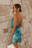 Miya Minikleid - Grüner Print