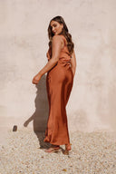 Greta Maxikleid - Kupfer