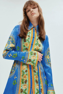 Vestito Mini Floreale a Maniche Lunghe Lisbeth