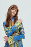 Vestito Mini Floreale a Maniche Lunghe Lisbeth