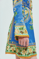 Vestito Mini Floreale a Maniche Lunghe Lisbeth