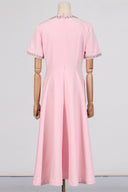 Zoe Bowknot Crystal-embellished Midi Dress