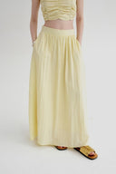 Top Bandeau sin Mangas con Pliegues