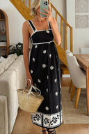 Vestido com alças e estampado floral