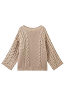 Sweater med Klokkeærmer