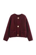 Cardigan lavorato a maglia grossa