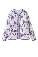 Steppjacke mit Schleifenmuster